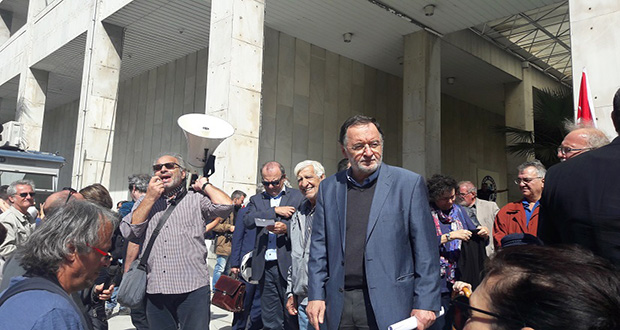 Μεγάλη συγκέντρωση στην ΓΑΔΑ ενάντια στις διώξεις, για δημοκρατία και ανατροπή