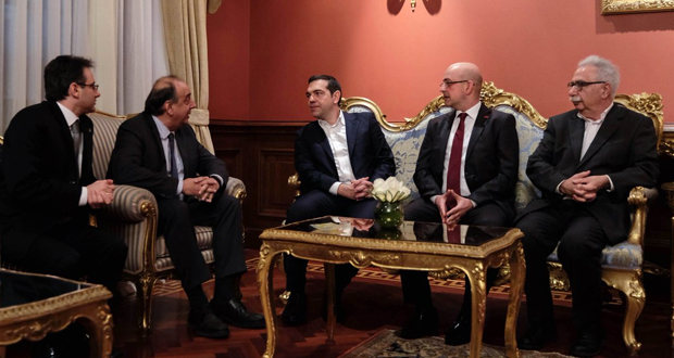 Συνάντηση του Αλέξη Τσίπρα με εκπροσώπους της ελληνικής Ομογένειας