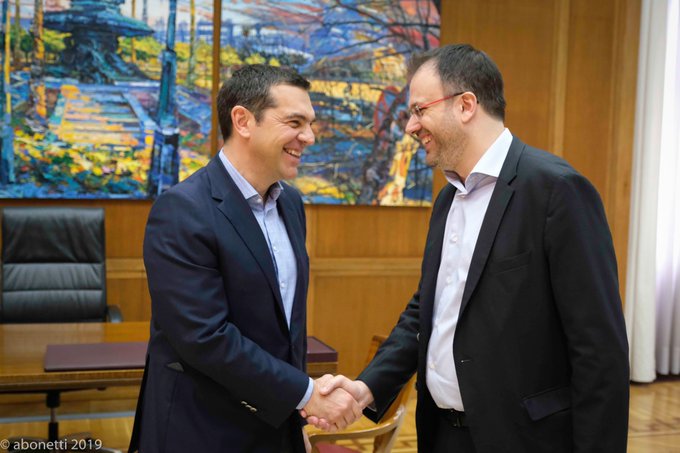 Συνάντηση Αλ. Τσίπρα με τον Θ. Θεοχαρόπουλο