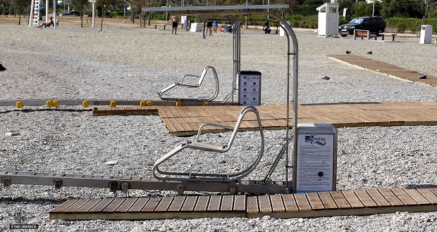 Δύο Seatrac για ΑΜΕΑ από φέτος στην παραλία της Γλυφάδας