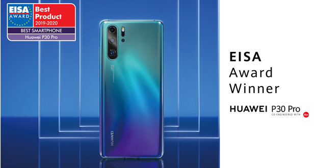 Η HUAWEI κατέκτησε το βραβείο «Best Smartphone of the Year» της EISA για δεύτερη συνεχόμενη χρονιά με το P30 Pro