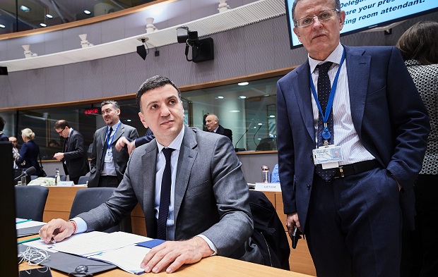Ο Υπουργός Υγείας Βασίλης Κικίλιας στο έκτακτο Συμβούλιο Υπουργών Υγείας της ΕΕ που πραγματοποιήθηκε στις Βρυξέλλες
