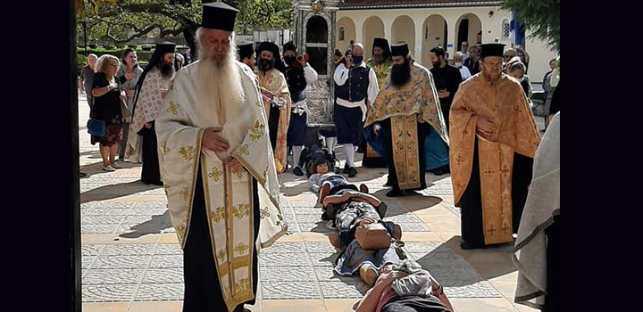 Πραγματοποιήθηκε η μετάβαση του Ιερού Σκηνώματος του Αγίου Γερασίμου από την παλιά στην νέα εκκλησία