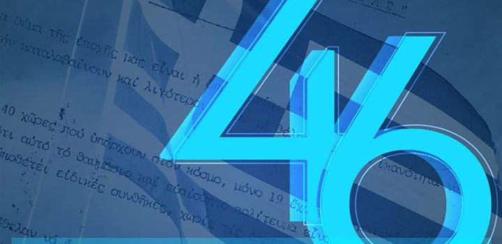Ο Μητσοτάκης για τα 46 χρόνια από την ίδρυση της Ν.Δ.