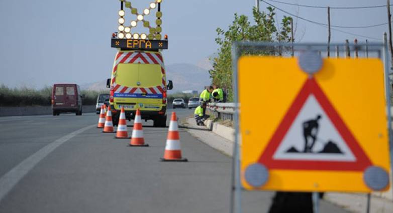 Εργασίες συντήρησης στην Παλαιά Εθνική Οδό 65 Θεσσαλονίκης-Κιλκίς από την Περιφέρεια Κεντρικής Μακεδονίας