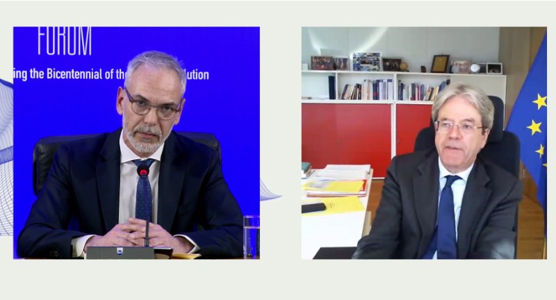 Paolo Gentiloni- Ευρωπαίος Επίτροπος για την Οικονομία : περίπου 4 δισεκατομμύρια ευρώ θα πάρει η Ελλάδα ως προχρηματοδότηση από το Ταμείο Ανάκαμψης