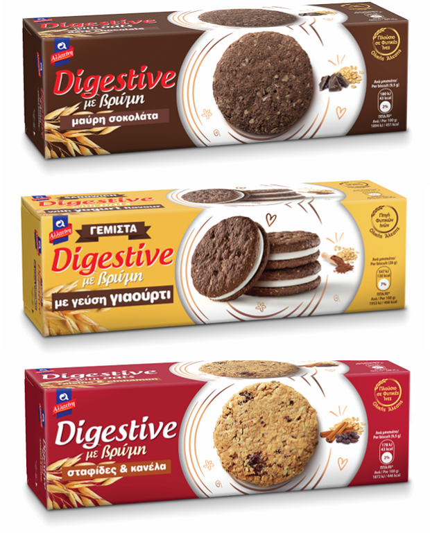 Νέα σειρά ΑΛΛΑΤΙΝΗ Digestive με Βρώμη