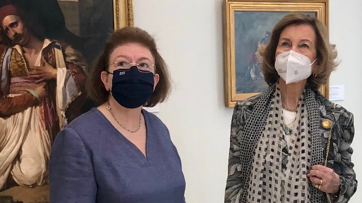 Επίσκεψη της βασιλομήτορος Σοφίας της Ισπανίας στην Εθνική Πινακοθήκη