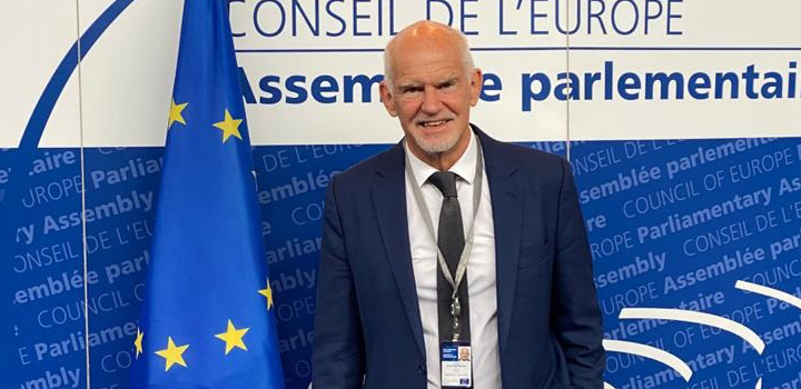 Υπερψηφίστηκε η έκθεση του Γιώργου Α. Παπανδρέου για τη δημοκρατία και την κλιματική αλλαγή στο Συμβούλιο της Ευρώπης