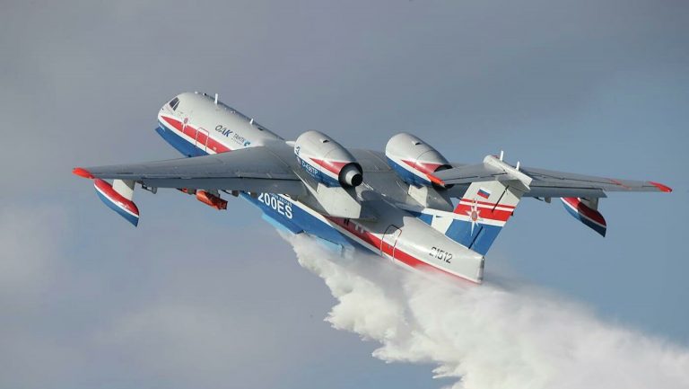 Καθηλωμένο το Beriev που επιχειρούσε στην κατάσβεση της φωτιάς στην Εύβοια