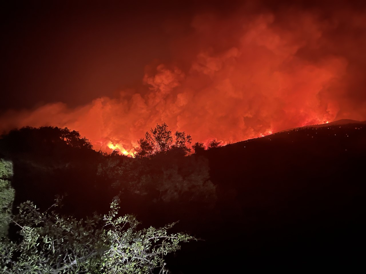 Ολονύχτια μάχη με τις φλόγες έδωσε όλος ο μηχανισμός Πολιτικής Προστασίας της Περιφέρειας Αττικής σε Κερατέα και Βίλια συνεπικουρώντας και συνδράμοντας το έργο της Πυροσβεστικής