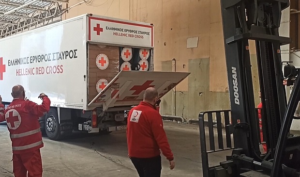 Ο Ελληνικός Ερυθρός Σταυρός απέστειλε σημαντική οικονομική βοήθεια στις πληγείσες περιοχές Τουρκίας και Συρίας