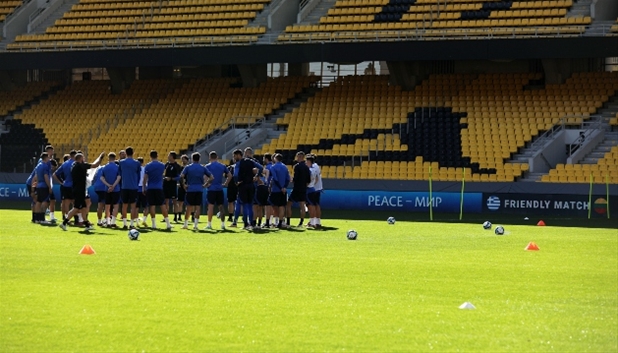 Η Εθνική ομάδα στο νέο της σπίτι… την OPAP Arena