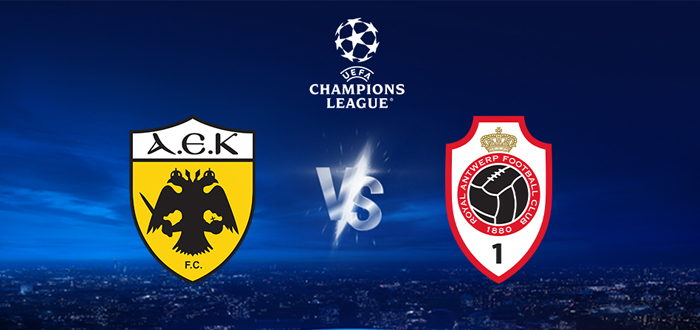 LIVE: ΑΕΚ – Αντβέρπ | Champions League playoffs