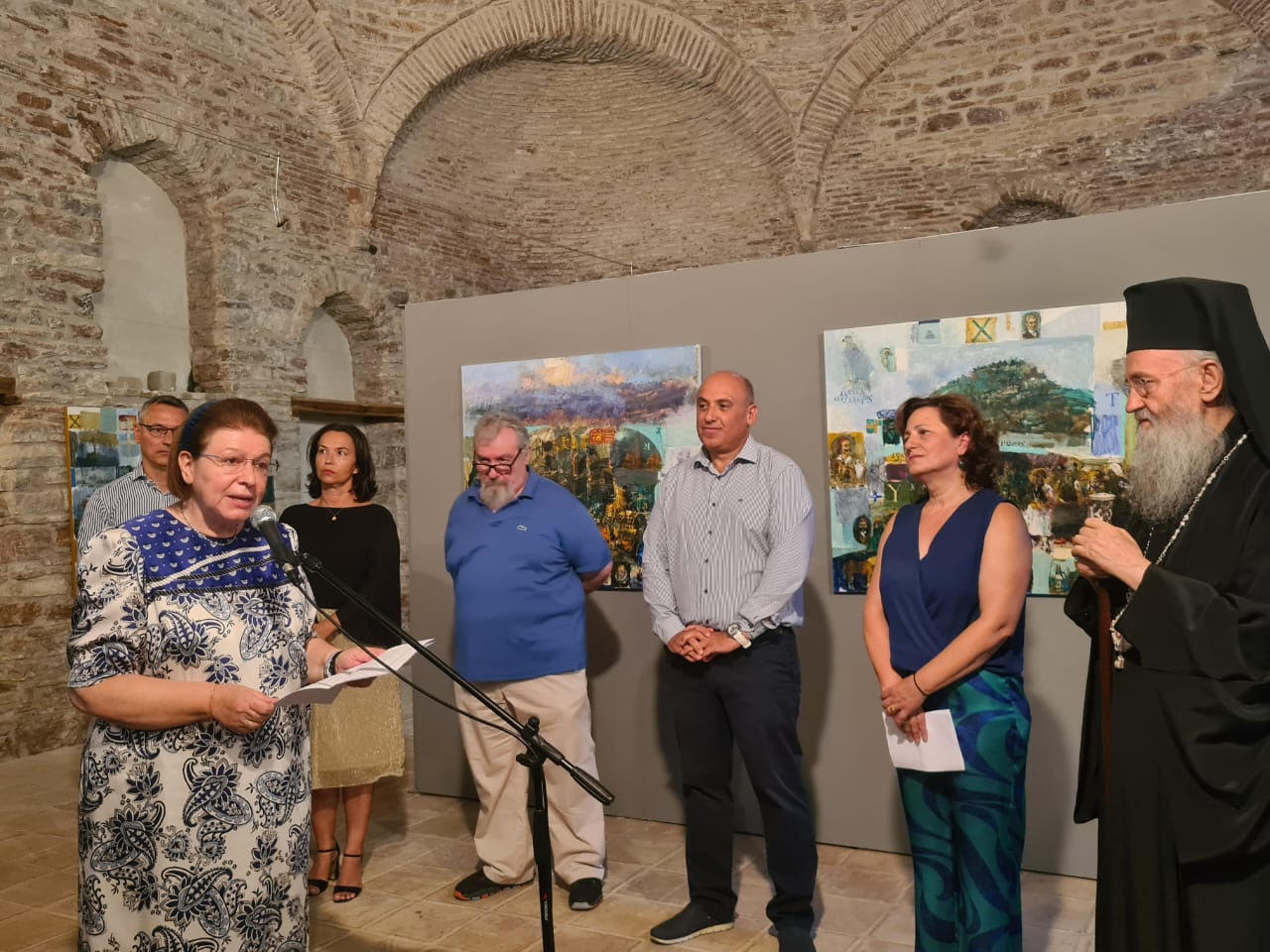 Την έκθεση «Ναυς + Πήγνυμι» του Γιάννη Αδαμάκη εγκαινίασε η Λίνα Μενδώνη στην Ναύπακτο