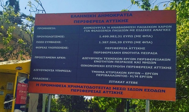 Η κατασκευή των 5 Πρότυπων Παιδικών Χαρών ΑΜΕΑ, είναι πλέον γεγονός!