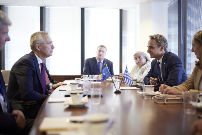 Κυριάκος Μητσοτάκης και ο Jens Stoltenberg συζήτησαν την κατάσταση στην Ανατολική Μεσόγειο
