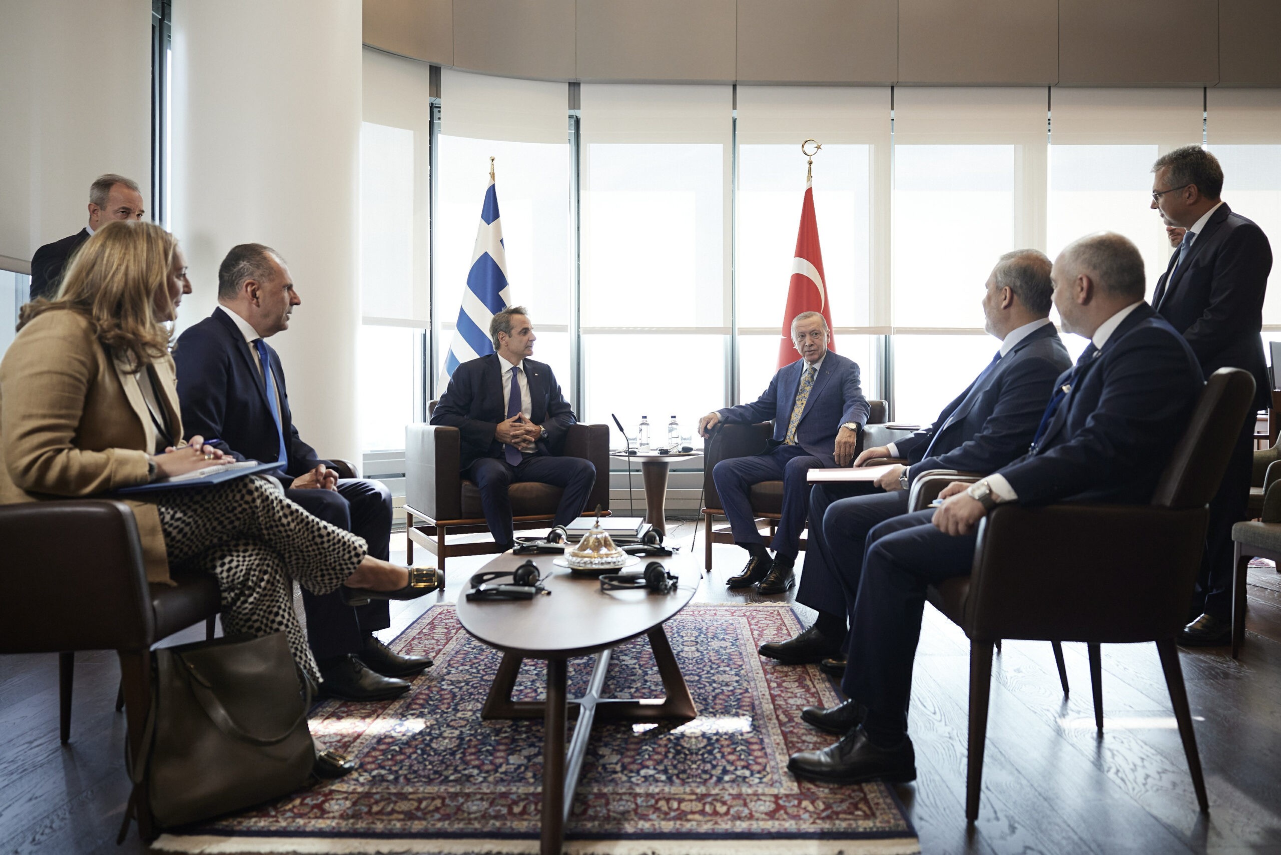 Νέα Υόρκη: Σε εξέλιξη η συνάντηση του Κυριάκου Μητσοτάκη με τον Ρετζέπ Ταγίπ Ερντογάν