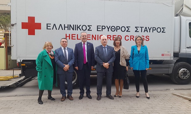 Η Κεντρική Διοίκηση του Ελληνικού Ερυθρού Σταυρού ενίσχυσε το Κοινωνικό Παντοπωλείο του Δήμου Παπάγου-Χολαργού