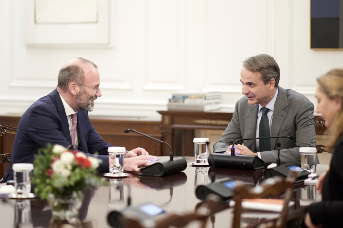 Ο Κυρ. Μητσοτάκης συναντήθηκε με τον Manfred Weber