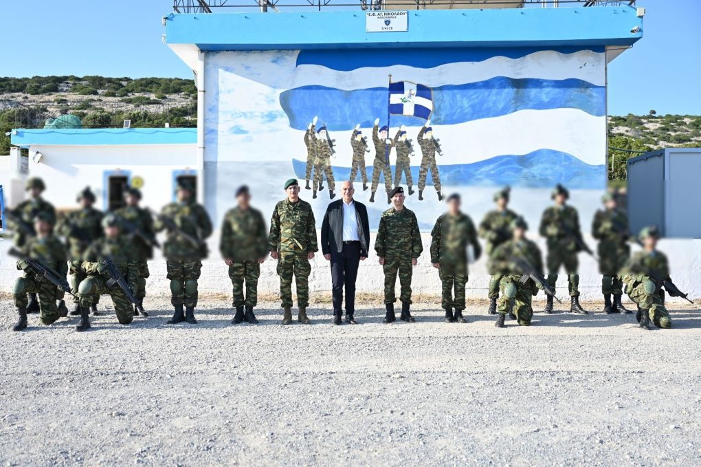 O Ν. Δένδιας στην Κω και στα Επιτηρητικά Φυλάκια στο Αγαθονήσι, το Φαρμακονήσι και την Καλόλιμνο