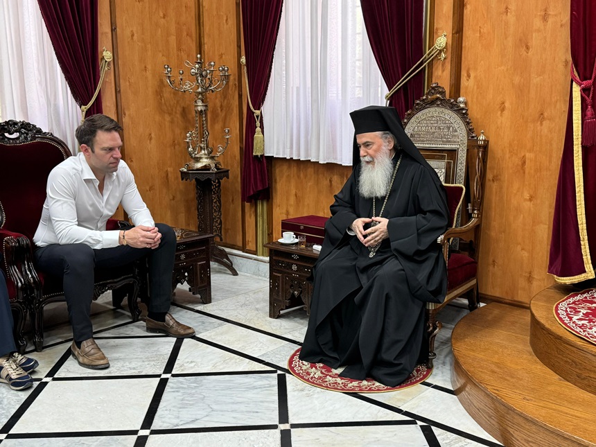 Στέφανος Κασσελάκης: Η κατάσταση στη Γάζα δεν αρμόζει στην ανθρωπότητα – Συνάντηση με τον Πατριάρχη Ιεροσολύμων κ.κ. Θεόφιλο τον Γ’