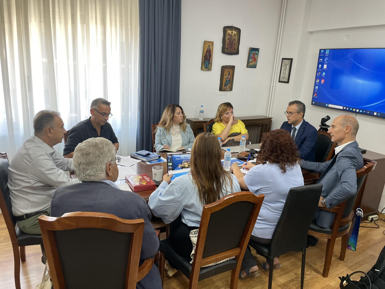 Συνάντηση με κ. Χρήστο Κέλλα, Υφυπουργό Αγροτικής Ανάπτυξης & Τροφίμων  για διαχείριση πληθυσμών του Λεοντόψαρο και άλλων χωροκατακτητικών θαλάσσιων ειδών
