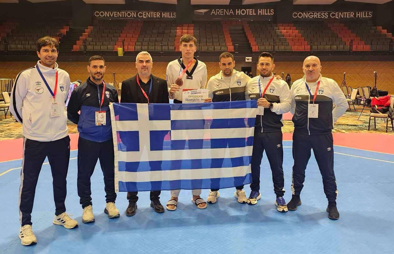 Ταεκβοντό: «Χάλκινος» ο Ιωάννης Παπαδόπουλος στα -80 κιλά