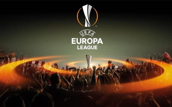 Το λογότυπο του Europa League με το τρόπαιο και πανηγυρίζοντες φιλάθλους, που θα προβληθεί στον ΑΝΤ1.