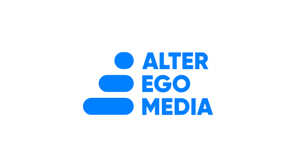 Το λογότυπο της ALTER EGO MEDIA, η οποία εντάσσεται στον Γενικό Δείκτη Τιμών του Χρηματιστηρίου Αθηνών.