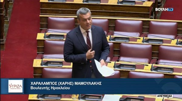 Ο Χάρης Μαμουλάκης μιλάει στη Βουλή για τη σύμβαση παραχώρησης του ΒΟΑΚ, αποκαλύπτοντας λεπτομέρειες.