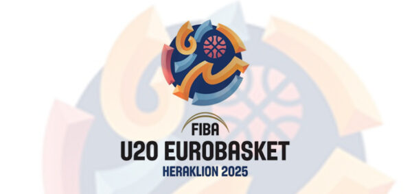 Λογότυπο FIBA U20 Eurobasket Heraklion 2025, που αφορά τον αγώνα Λιθουανία - Ελλάδα.