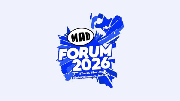 Το λογότυπο του MAD FORUM 2026 με θέμα τη νέα γενιά, το TikTok και το Urban Rap.