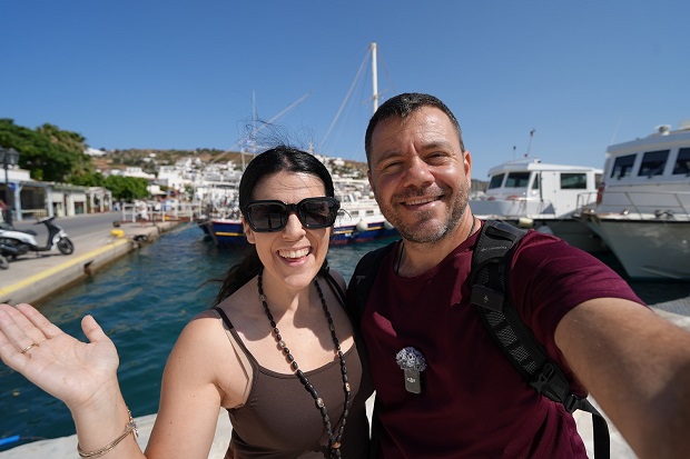 Happy Traveller στην Πάτμο