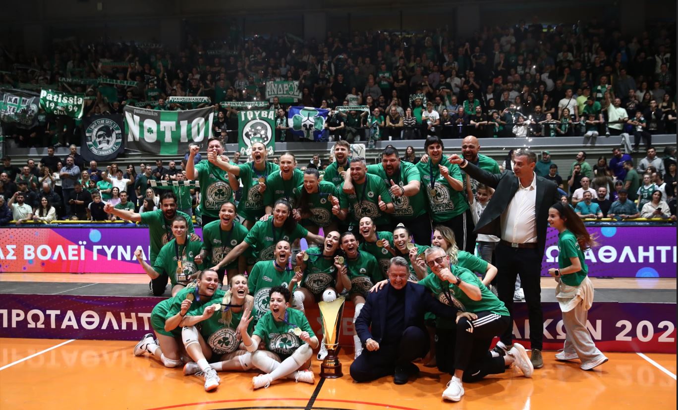 Πρωταθλητής ο Παναθηναϊκός: Το 28ο τρόπαιο στο βόλεϊ γυναικών