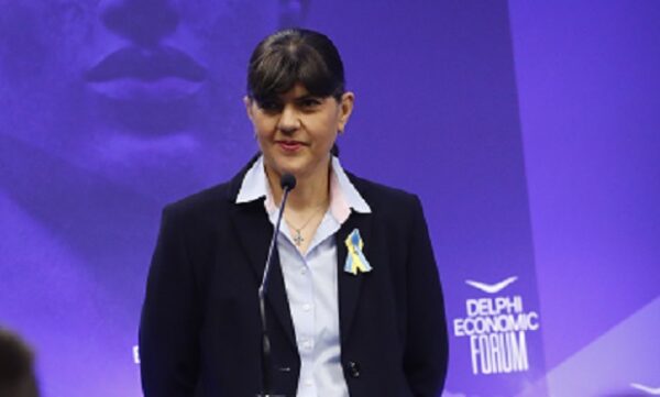 Η Αναπληρώτρια Εισαγγελέας της Ρουμανίας, Λάουρα Κοβέσι, μιλάει στο Delphi Economic Forum για τις κυρώσεις.