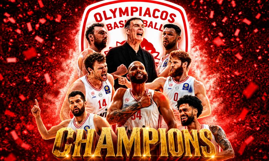 Πρωταθλητής Ελλάδας ο Ολυμπιακός στο μπάσκετ