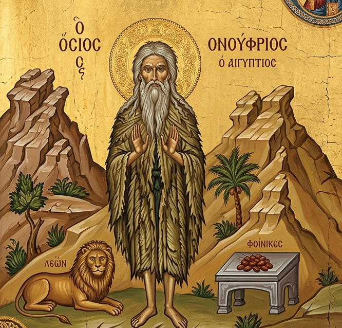 Όσιος Ονούφριος ο Αιγύπτιος: Ο μεγάλος ασκητής της ερήμου που γιορτάζει σήμερα