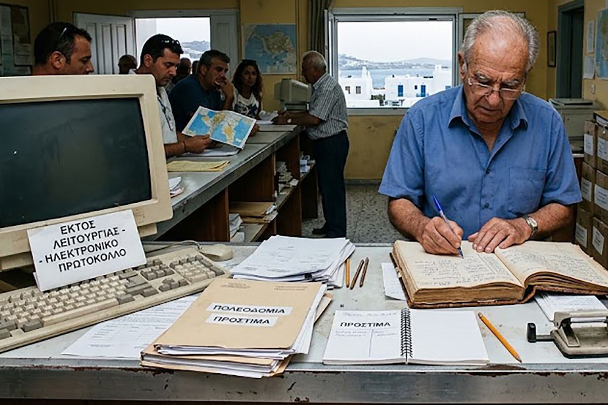 Χωρίς ηλεκτρονικό πρωτόκολλο η Πολεοδομία στη Μύκονο