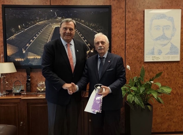 Ο Πρόεδρος του Ελληνικού Ερυθρού Σταυρού συναντήθηκε με τον Πρόεδρο της Ελληνικής Ολυμπιακής Επιτροπής, κ. Ισίδωρο Κούβελο