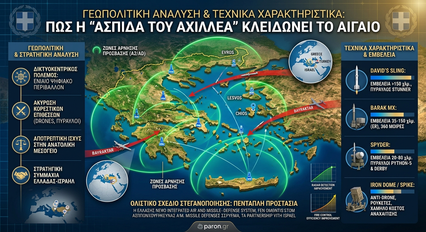 Ασπίδα του Αχιλλέα: Πώς η αμυντική συμφωνία κλειδώνει το Αιγαίο
