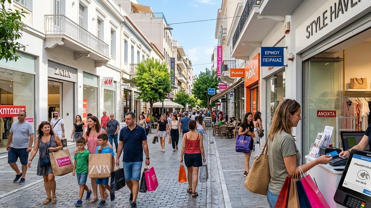 ΕΛΣΤΑΤ: Αύξηση 2,8% στον τζίρο του λιανεμπορίου το Β΄ τρίμηνο
