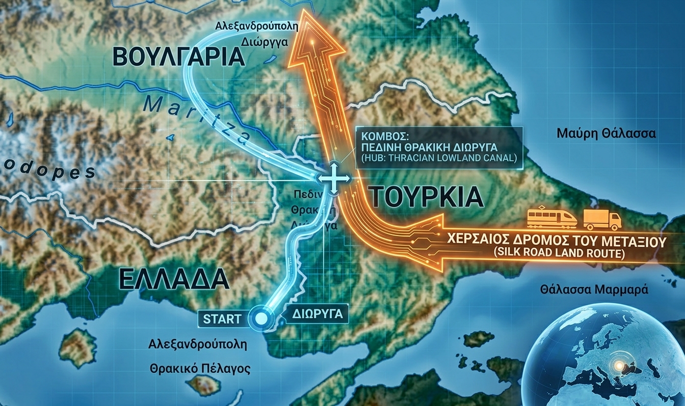 Πεδινή Θρακική Διώρυγα: Ακυρώνει τη μονοπώληση του Βοσπόρου