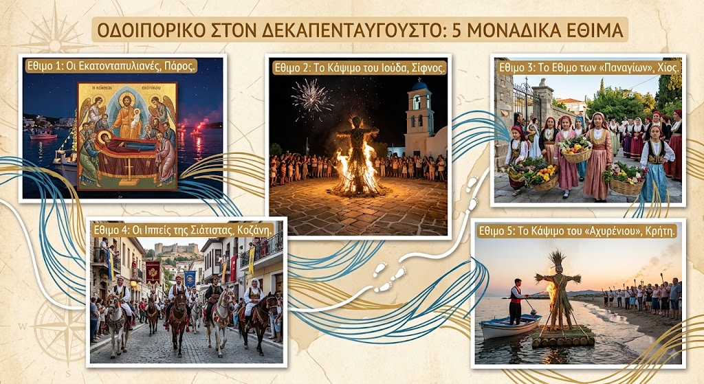Οδοιπορικό στον Δεκαπενταύγουστο: 5 μοναδικά έθιμα από κάθε γωνιά της Ελλάδας