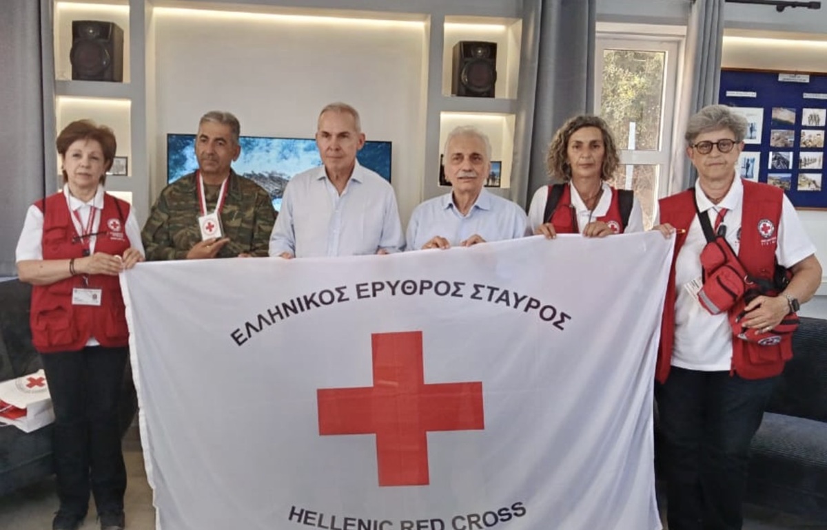 Ελληνικός Ερυθρός Σταυρός: Το Περιφερειακό Τμήμα Σπάρτης προσέφερε δωρεά μεγάλη ποσότητα φαρμακευτικού υλικού, τροφίμων και ειδών προσωπικής υγιεινής σε οπλίτες και πολίτες της ακριτικής Ψέριμου