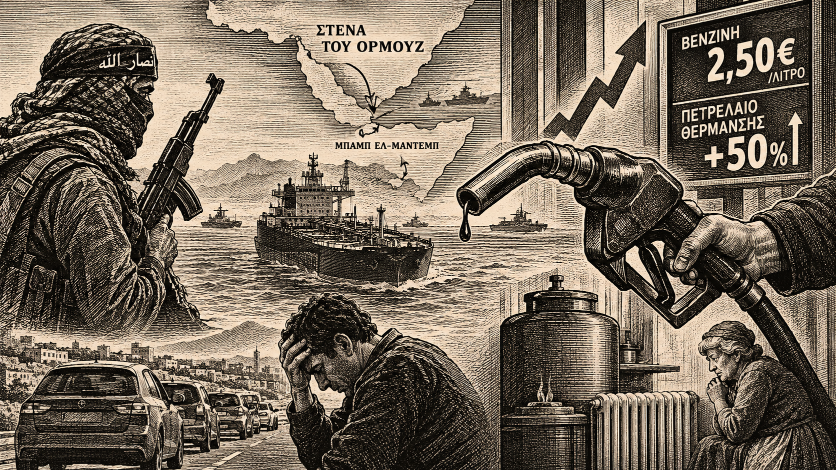 Στενά του Ορμούζ, αύξηση τιμών βενζίνης και πετρελαίου θέρμανσης, και ο φόβος του «εμφράγματος» στα καύσιμα.